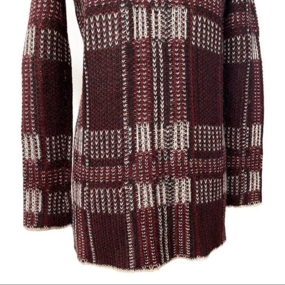 bb Dakota Plaid Shawl Collar Cardigan Sz S - Picture 7 of 12